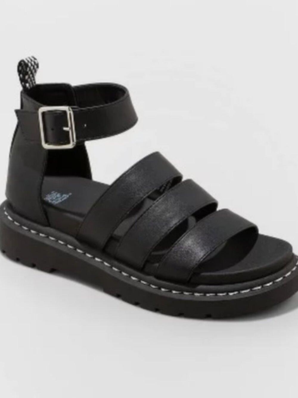 Trendy - Wild Fable Miranda Black Strappy Platform Sandals Size 11